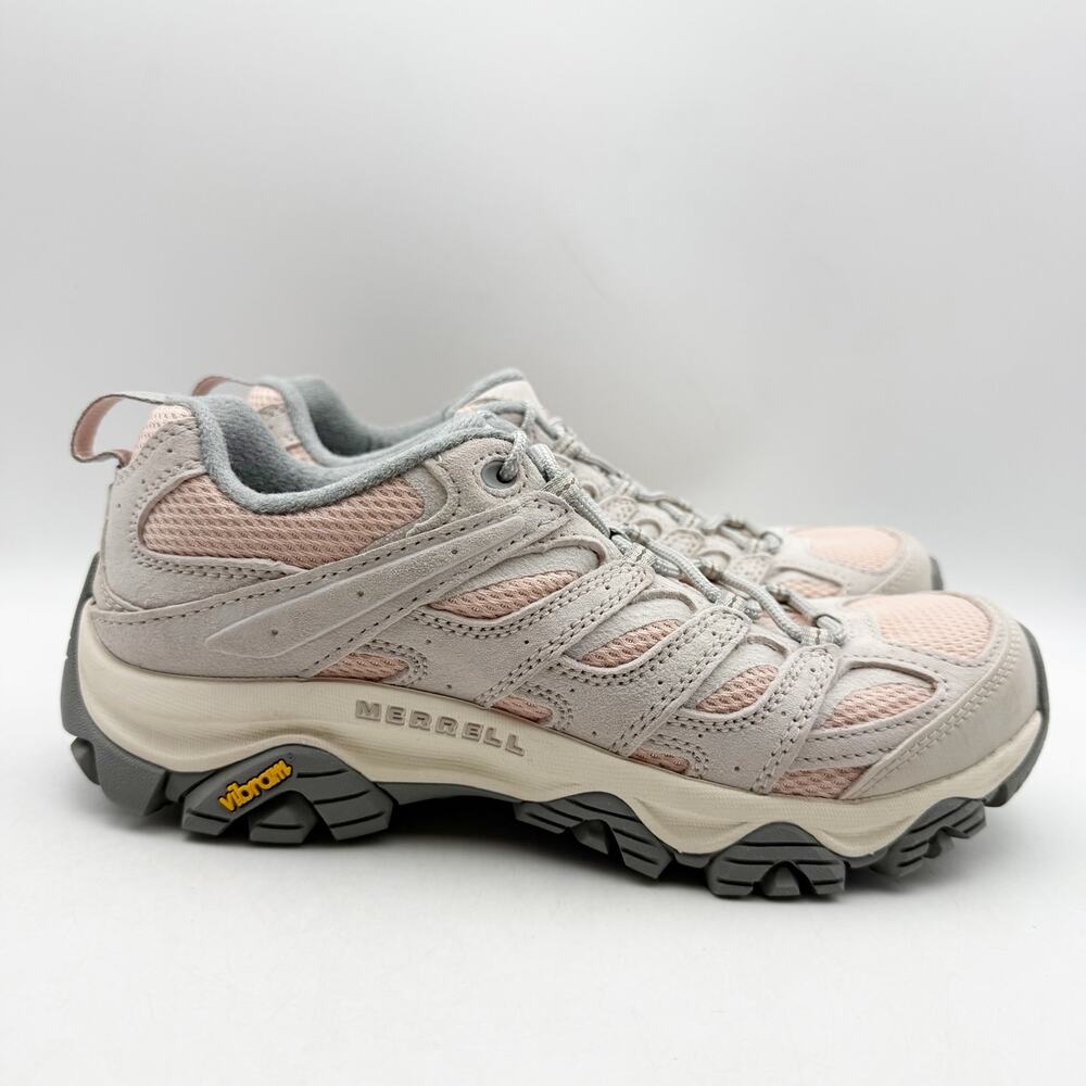 Merrell Womens Moab 3 Hiking Sneakers Size 9 M EU 40 Light Pink Leather EUC